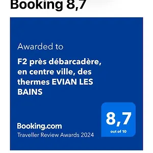 F2 Près Débarcadère, En Centre Ville, Des Thermes Les Bains Évian-les-Bains